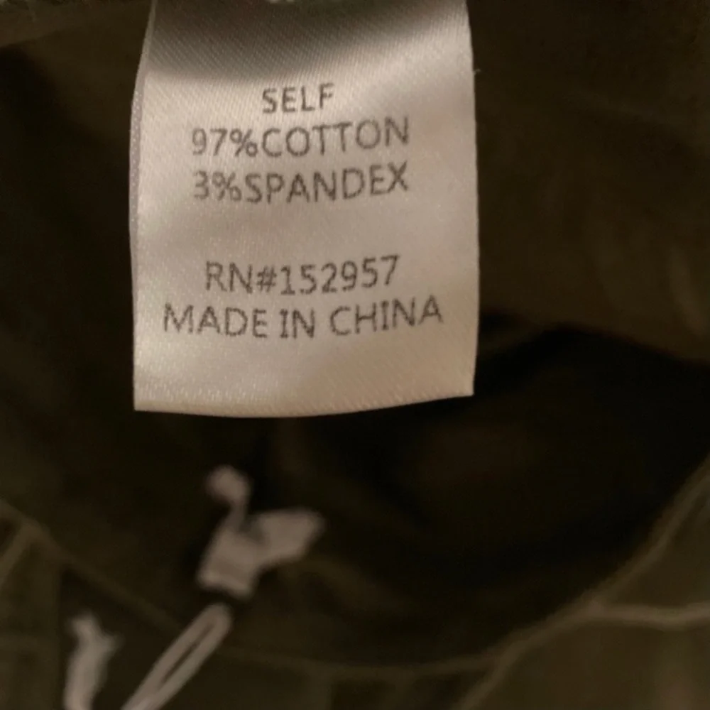Olive Green Open Back Overalls SPetite - Picture 6 of 8